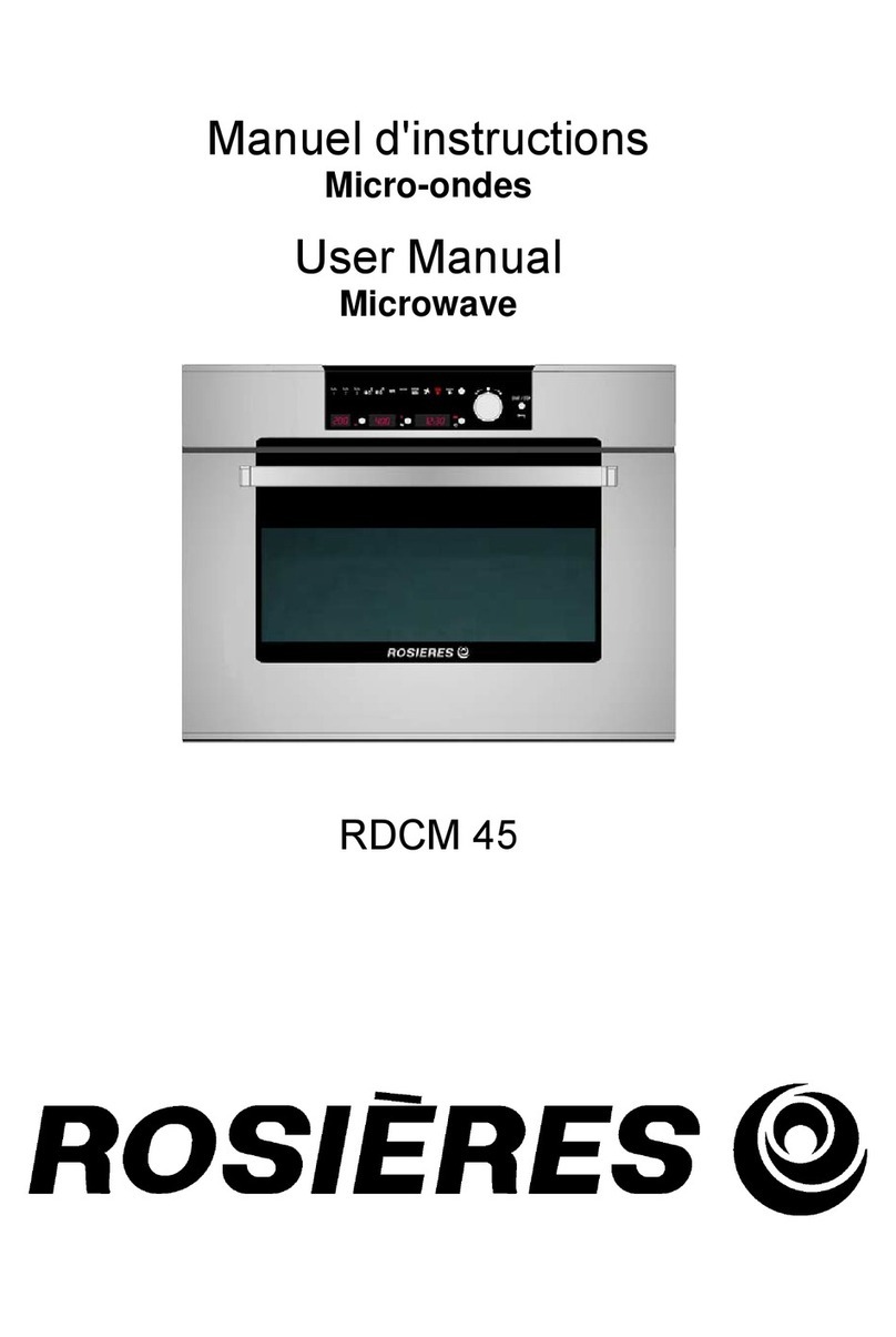 ROSIERES RDCM 45 user manual