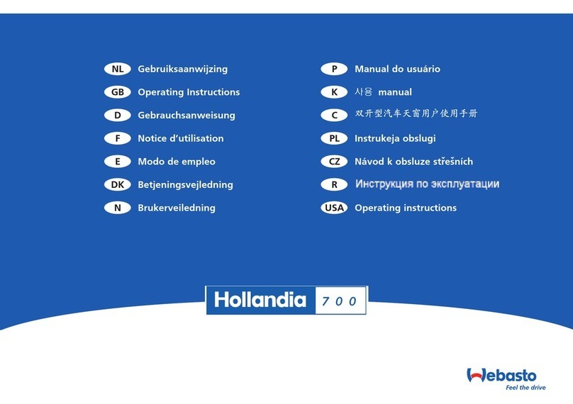 Webasto Hollandia 700 User manual Webasto Hollandia 700 User manual