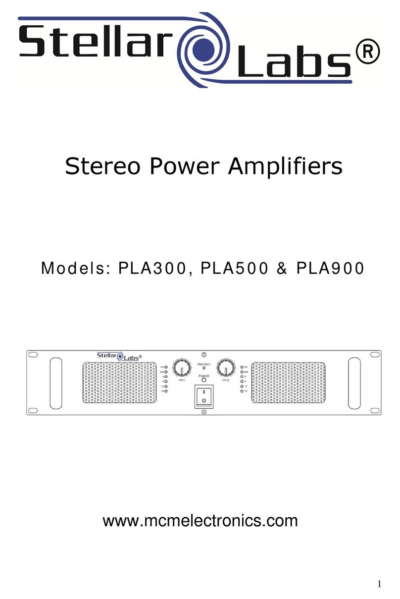 stellar labs PLA300 User manual