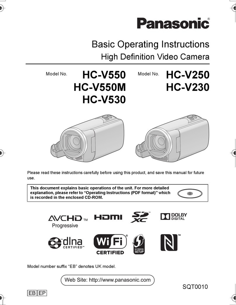Panasonic HC-V550 Technical specifications
