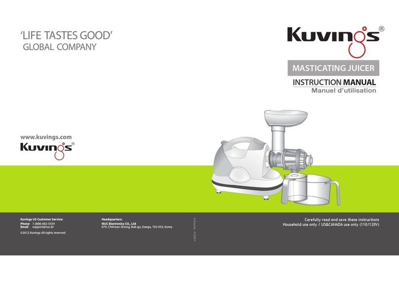 Kuvings MASTICATING JUICER User manual