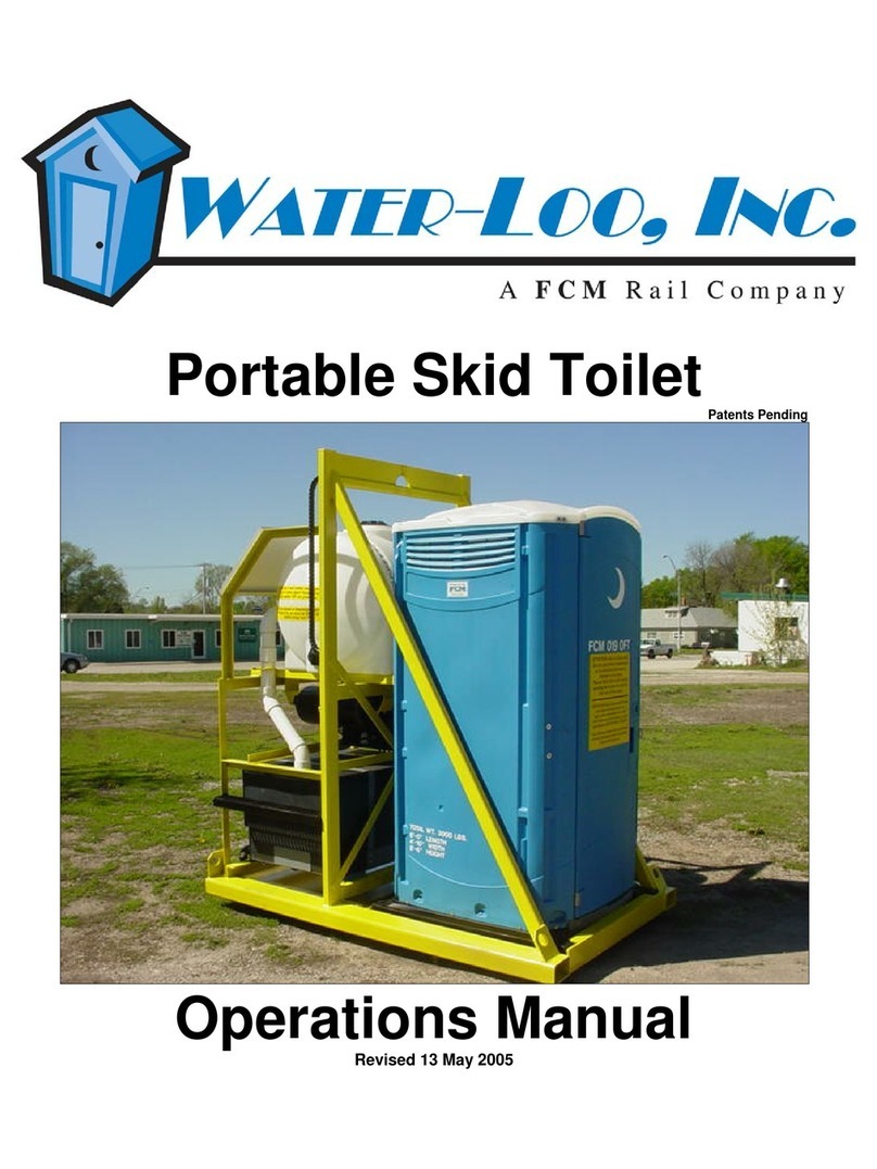 Water-Loo Portable Skid Toilet User manual