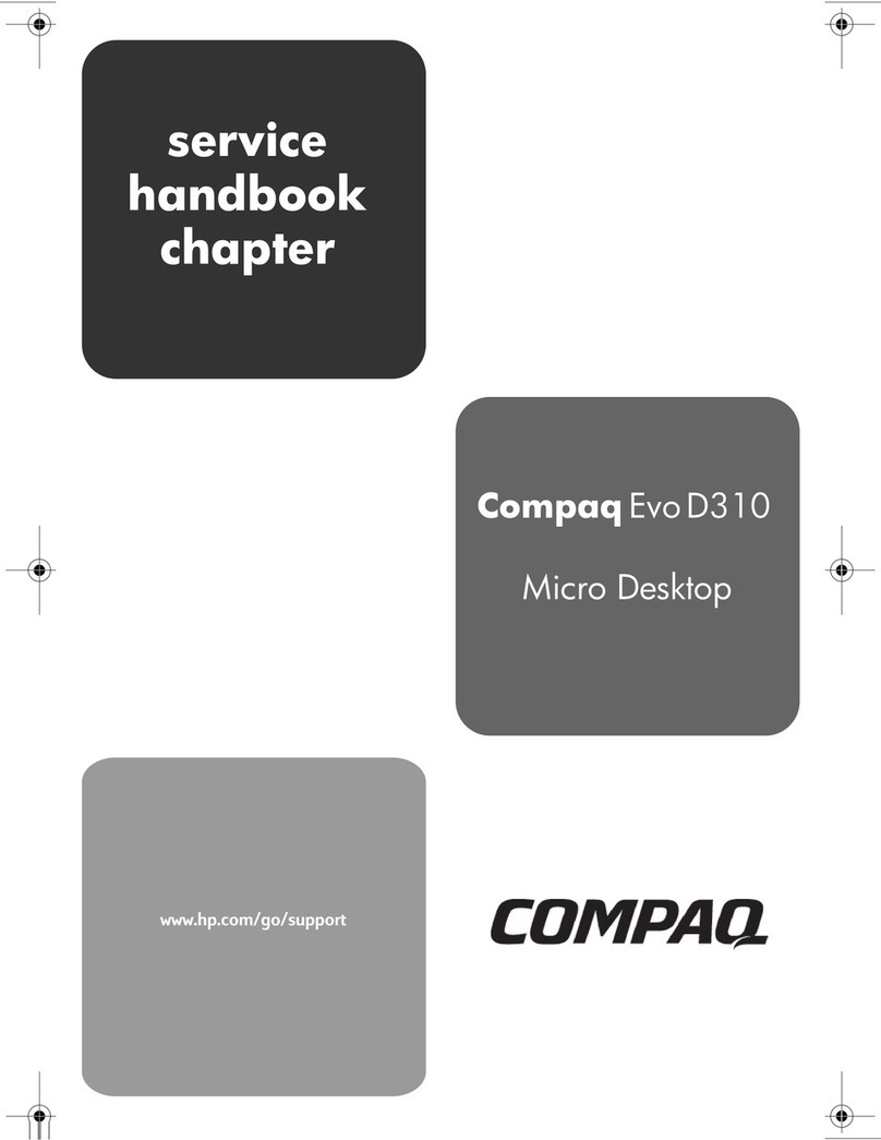 Compaq Evo D310 Microtower User manual