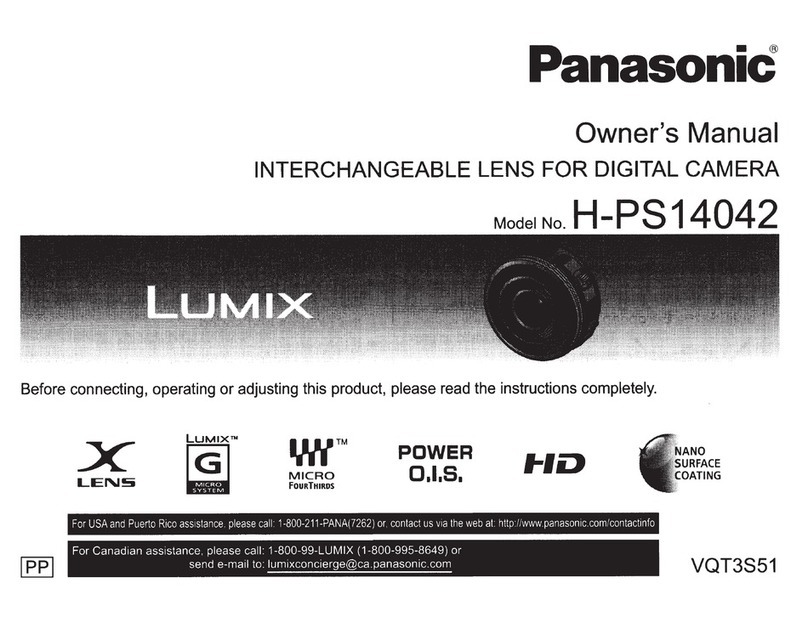 Panasonic Lumix H-PS14042 owner's manual