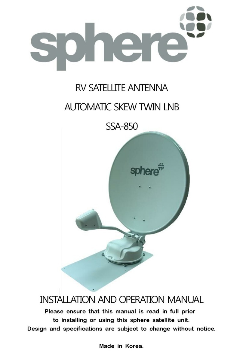 Sphere SSA-850 Installation and operation manual