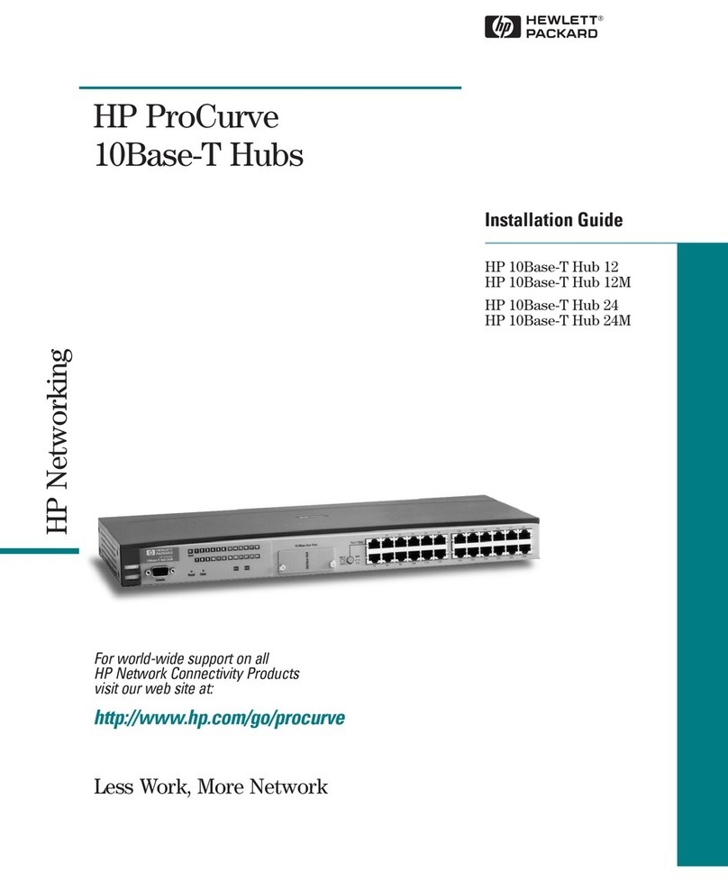 HP ProCurve 10Base-T 12 User manual