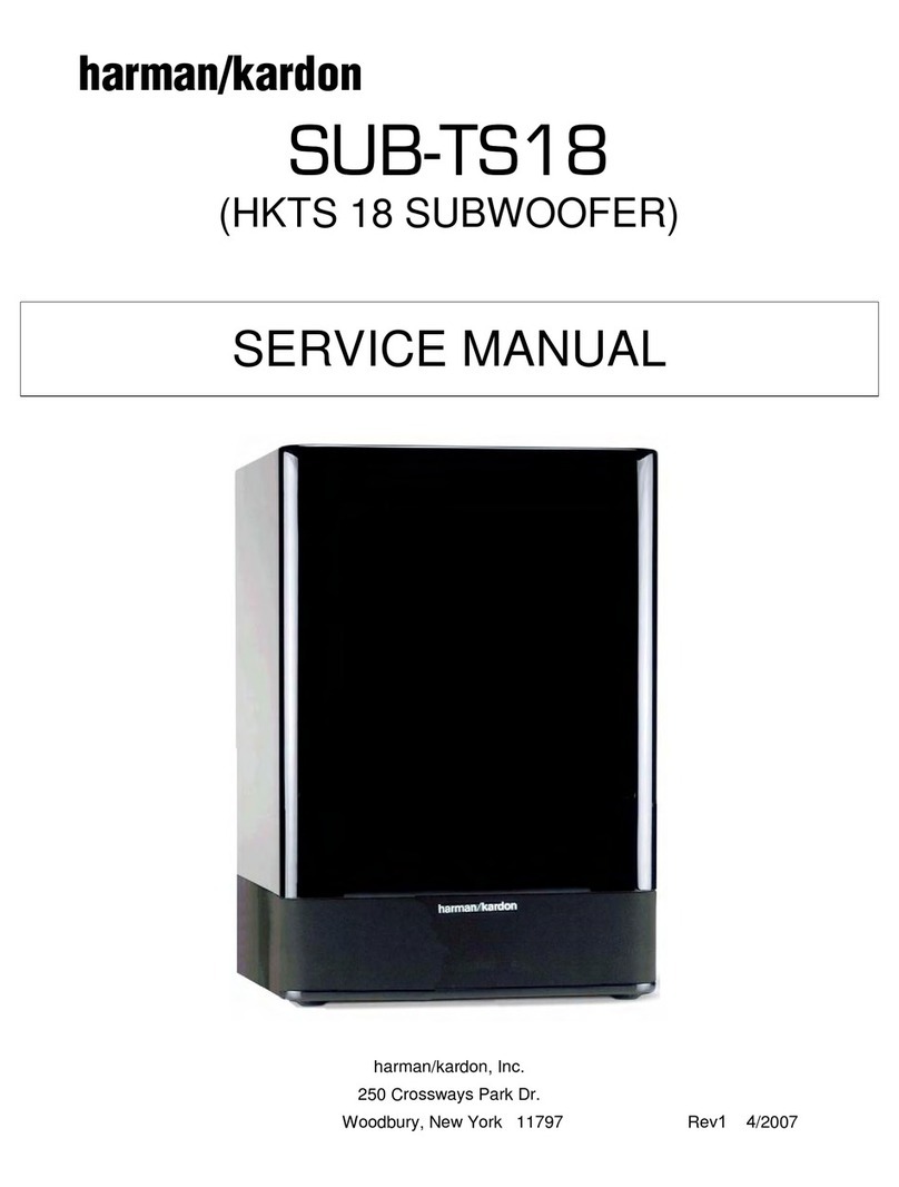 Harman Kardon SUB-TS18 Service manual