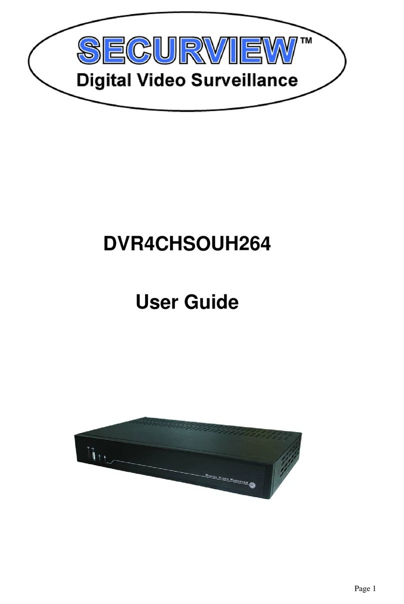 SecurView DVR4CHSOUH264 user guide