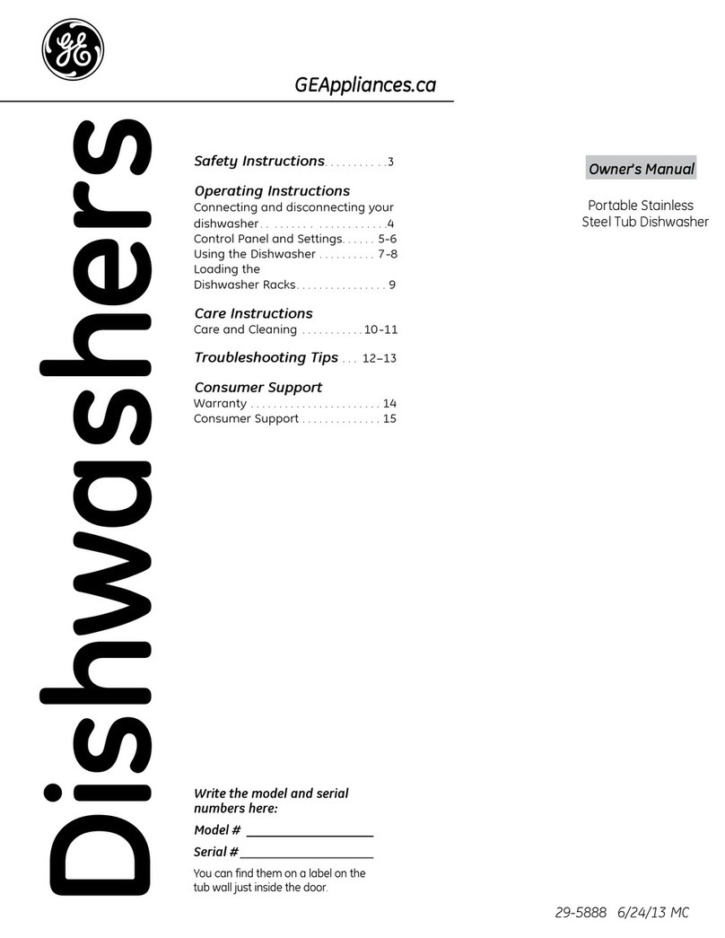 GE Dishwashers User manual