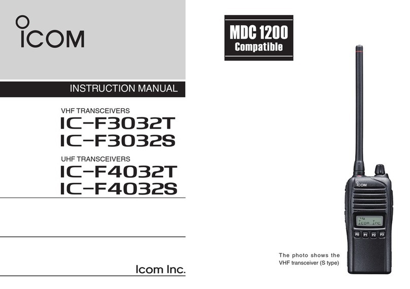 Icom IC-F3032T instruction manual