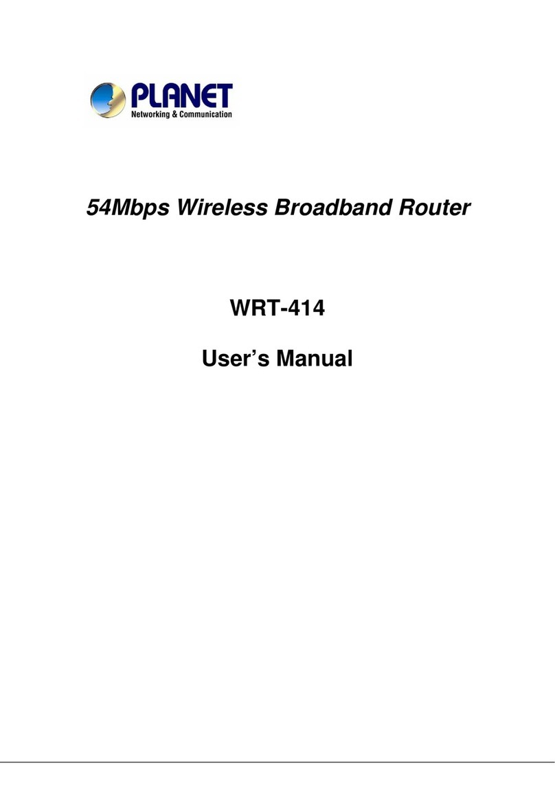 Planet Networking & Communication WRT-414 user manual
