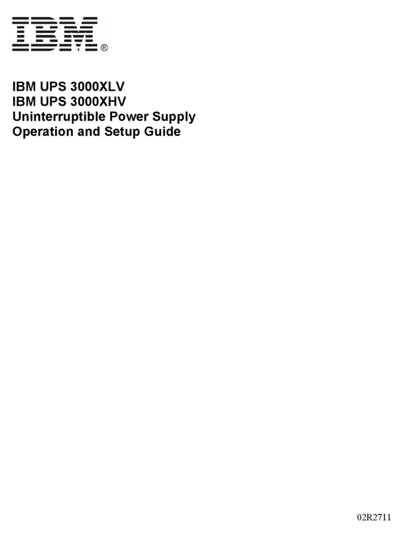 IBM 3000XLV User manual