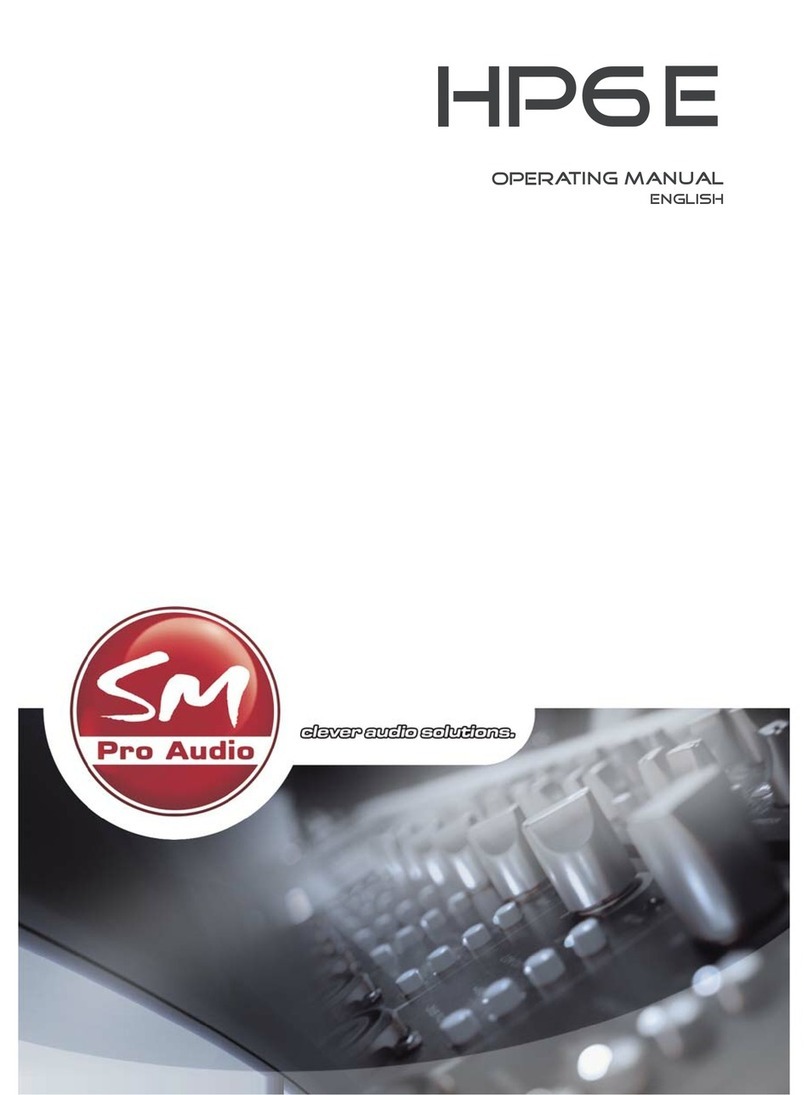 SM Pro Audio HP6E operating manual