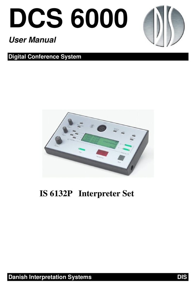 Danish Interpretation Systems DCS 6000 user manual