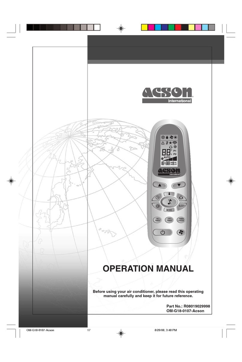 Acson G18 Operation manual