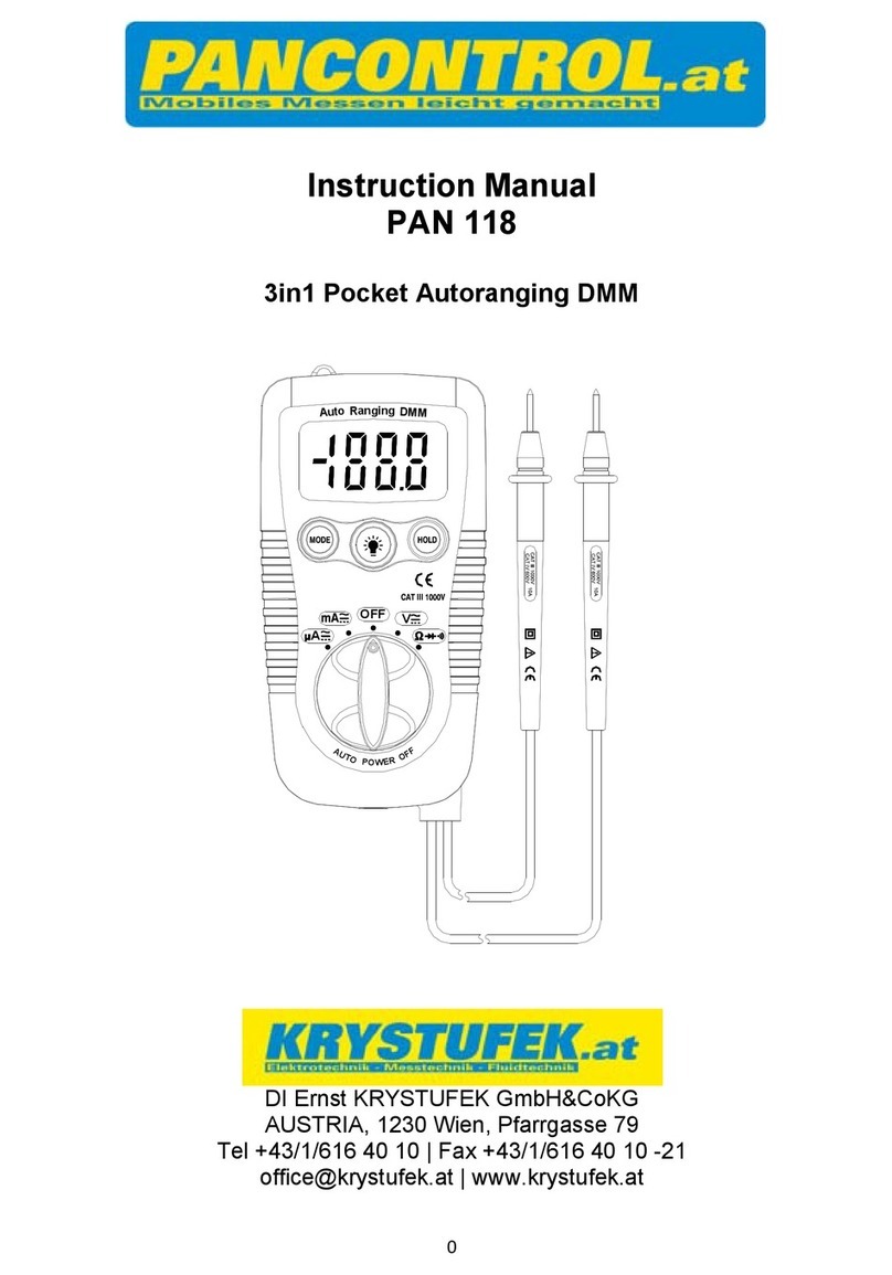 Krystufek PAN 118 User manual
