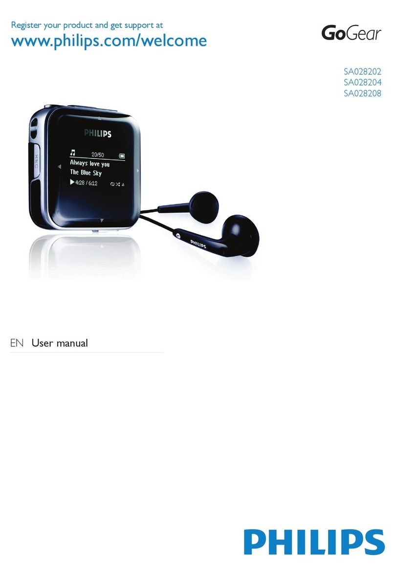 Philips GoGear SA028202 User manual Philips GoGear SA028202 User manual