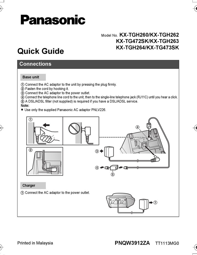 Panasonic KX-TGH260 User manual