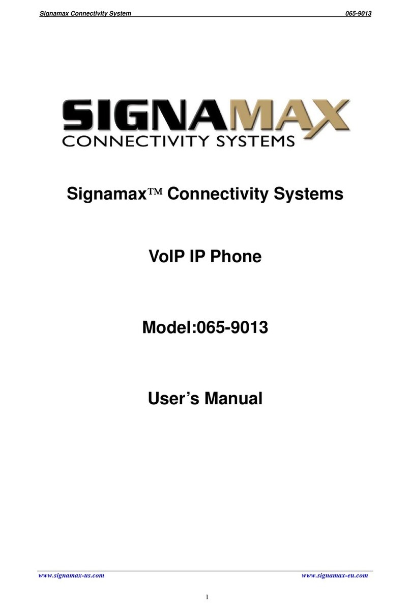 SignaMax 065-9013 user manual