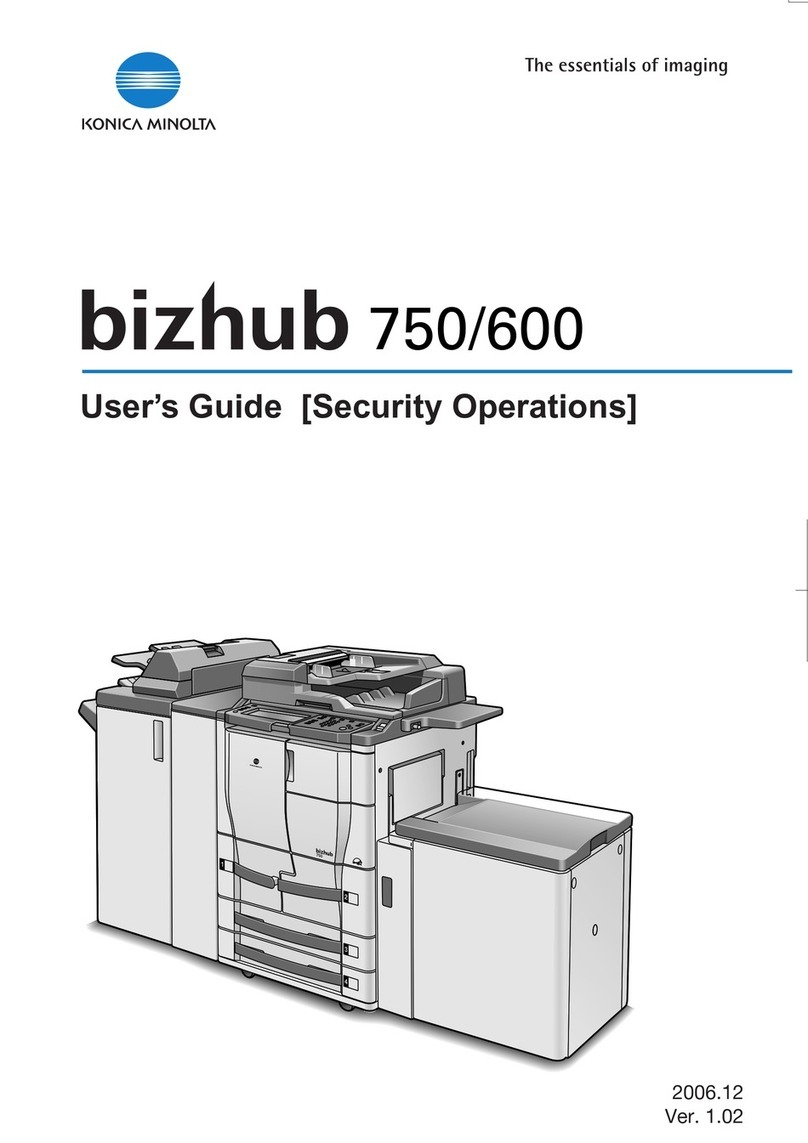 Konica Minolta bizhub 750 Security guide