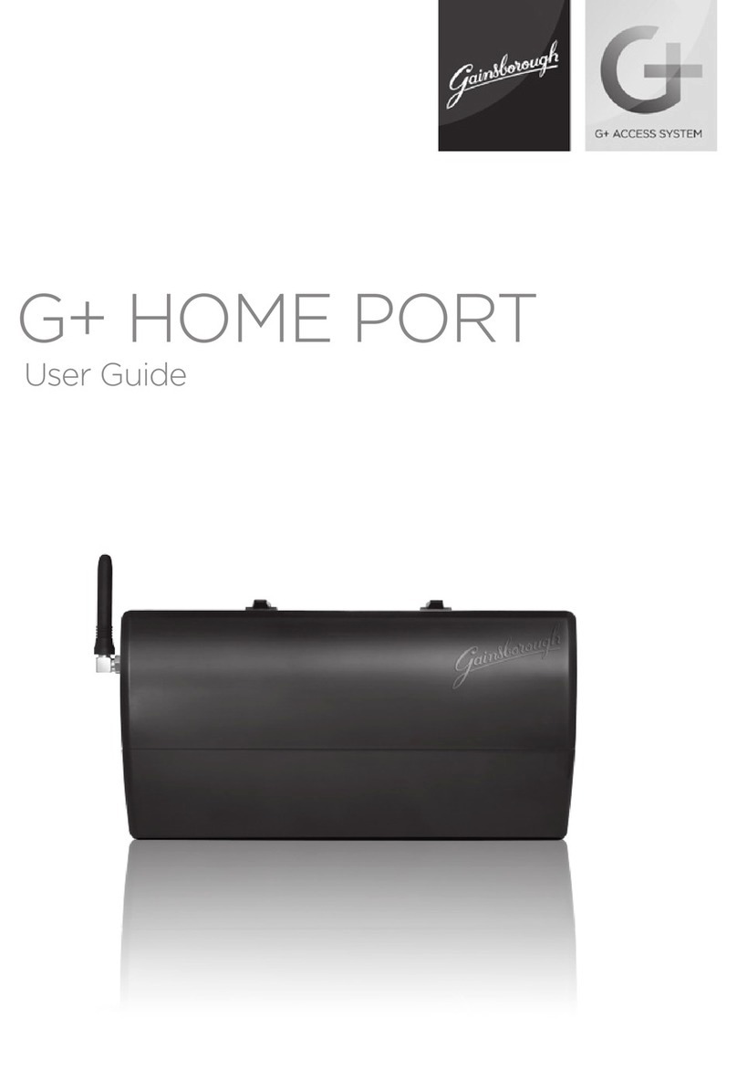 Gainsborough Gplus HOME PORT User manual