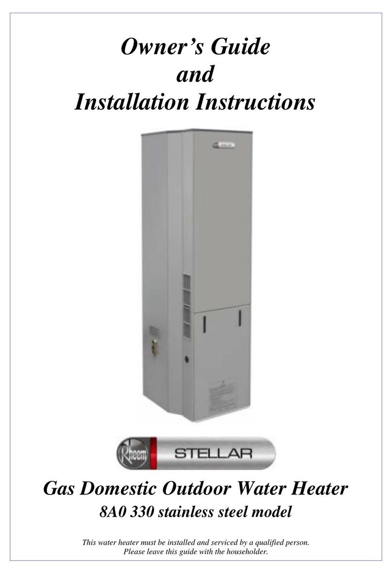 Rheem Stellar 8A0 330 Technical Document