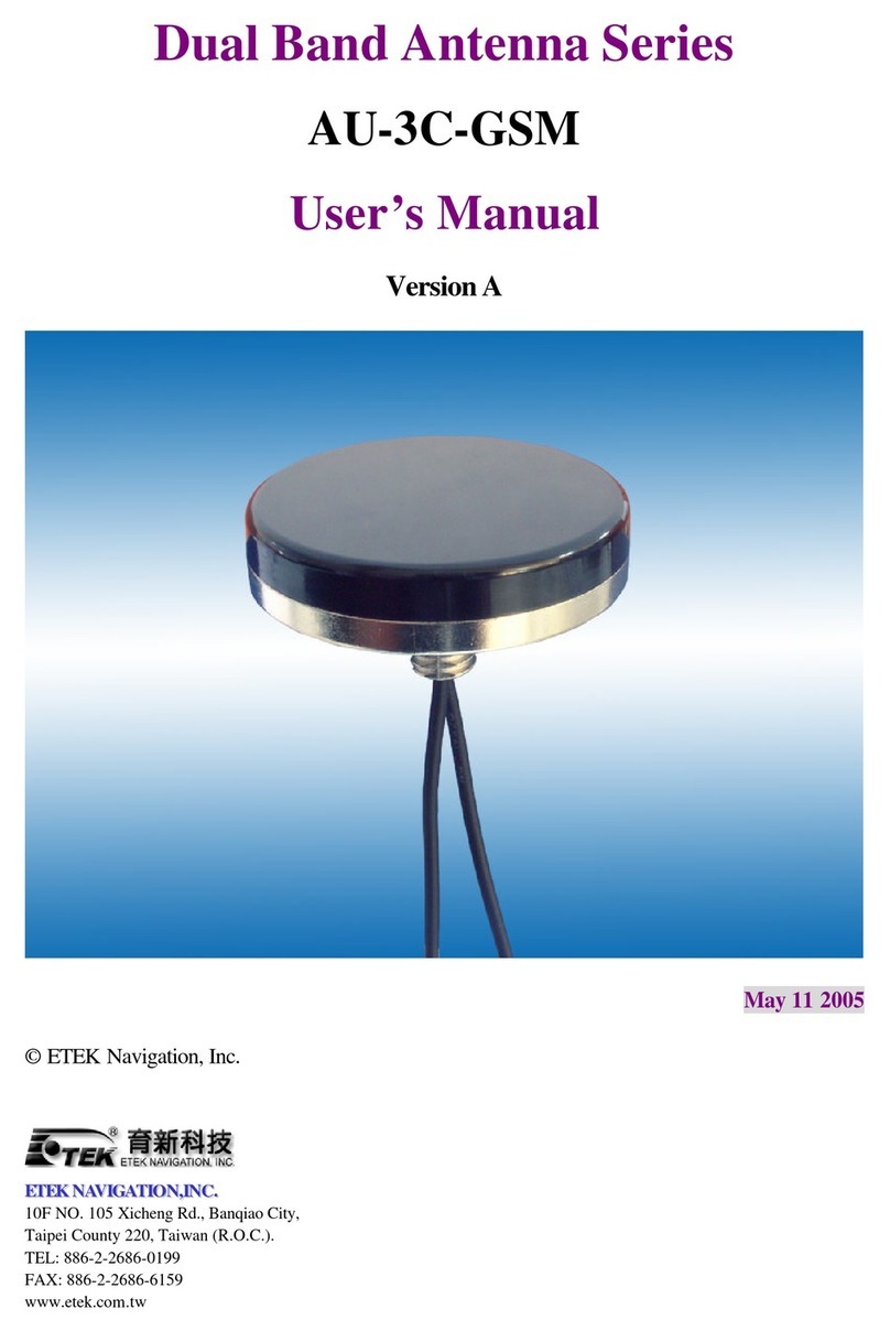 Etek Navigation AU-3C-GSM user manual Etek Navigation AU-3C-GSM user manual