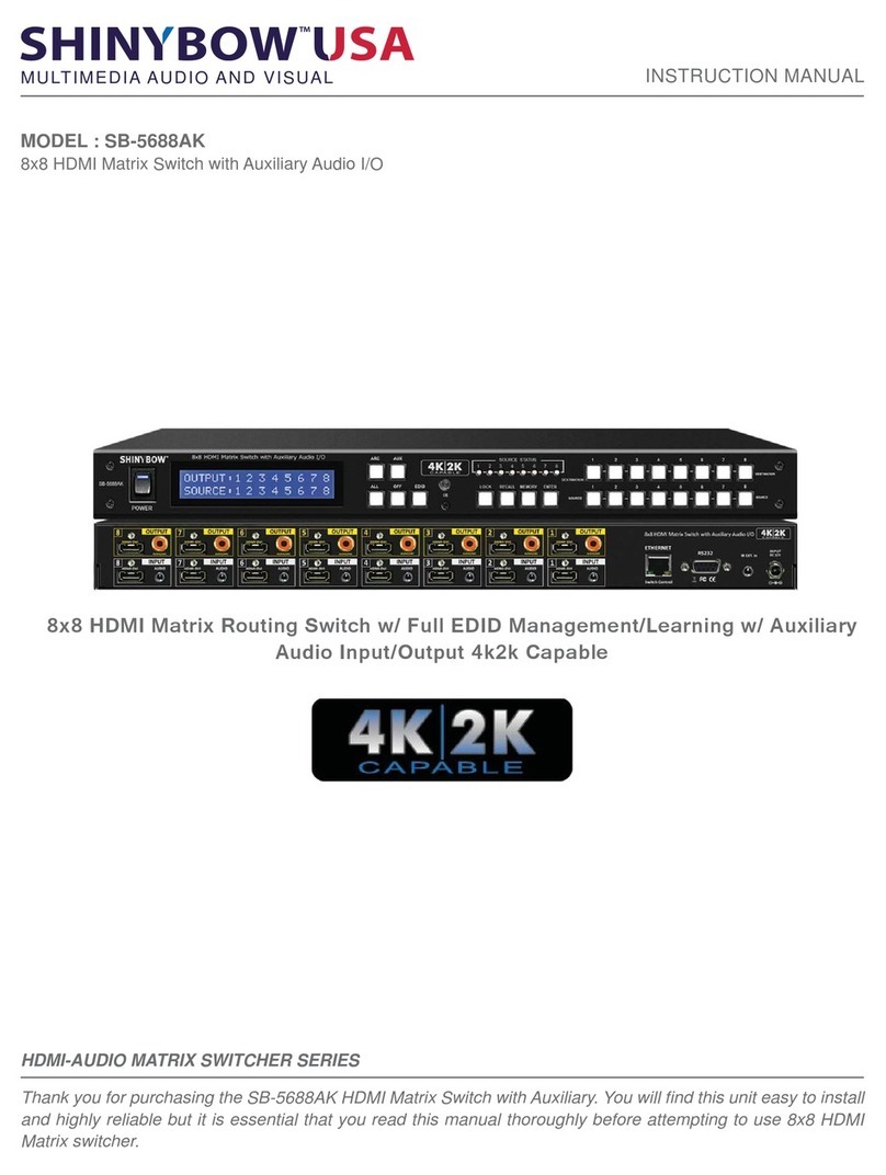 Shinybow USA SB-5688AK instruction manual