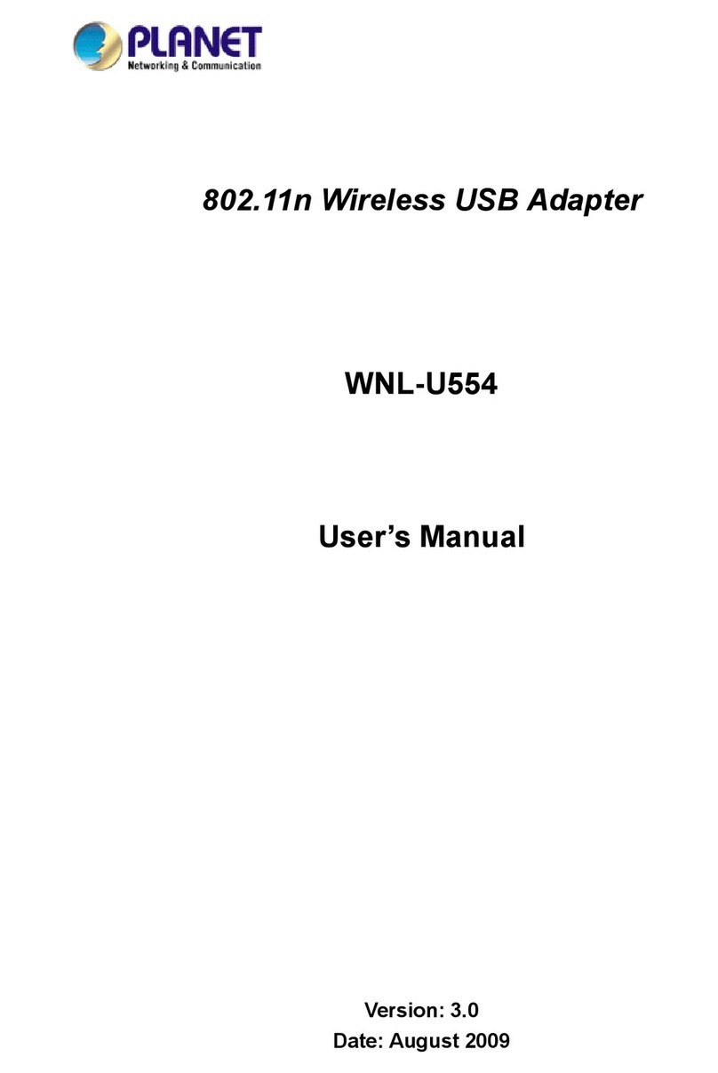 Planet Networking & Communication WNL-U554 user manual
