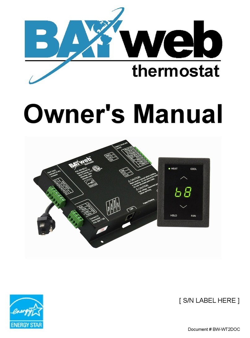 Bay Controls BW-WT2 owner's manual