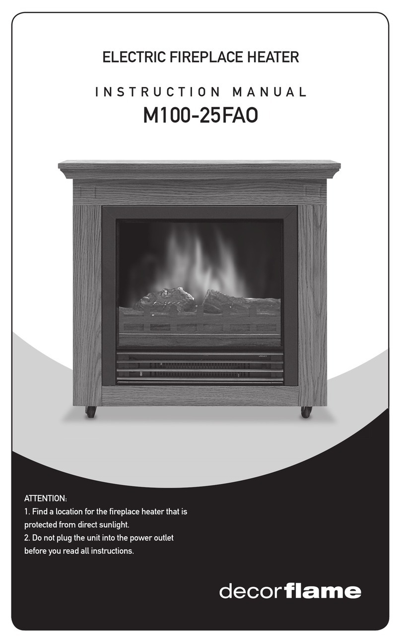 decorflame M100-25FAO instruction manual