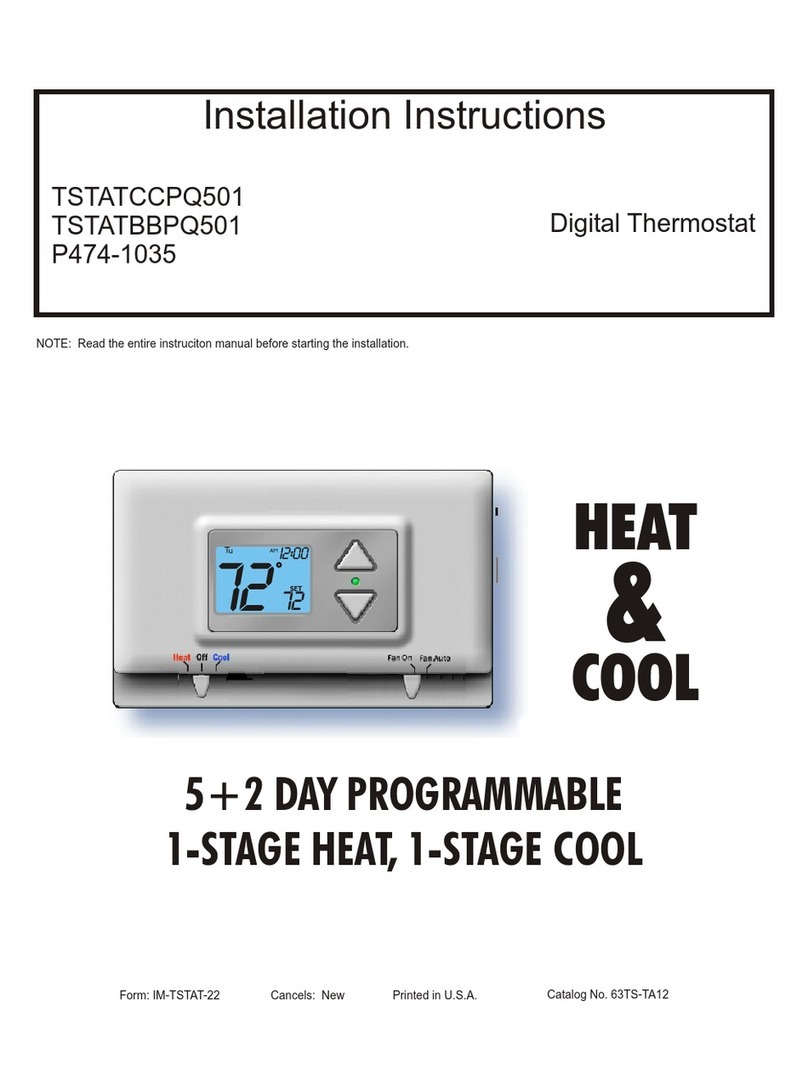 Heat & Cool TSTATCCPQ501 User manual