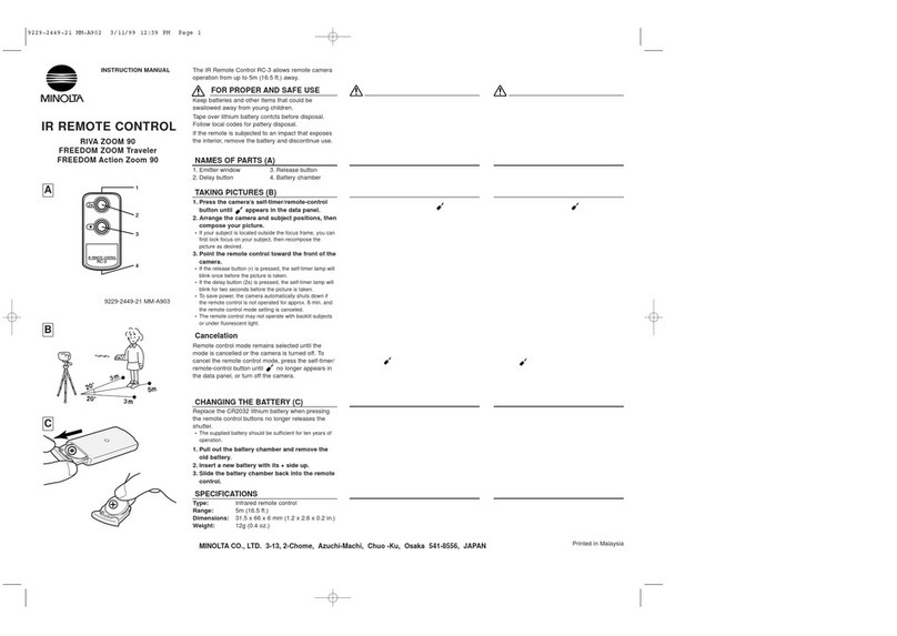 Minolta RIVA ZOOM 90 instruction manual