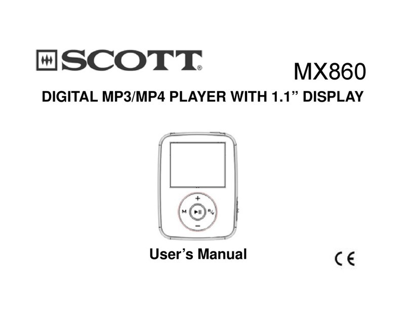 Scott MX860 User manual