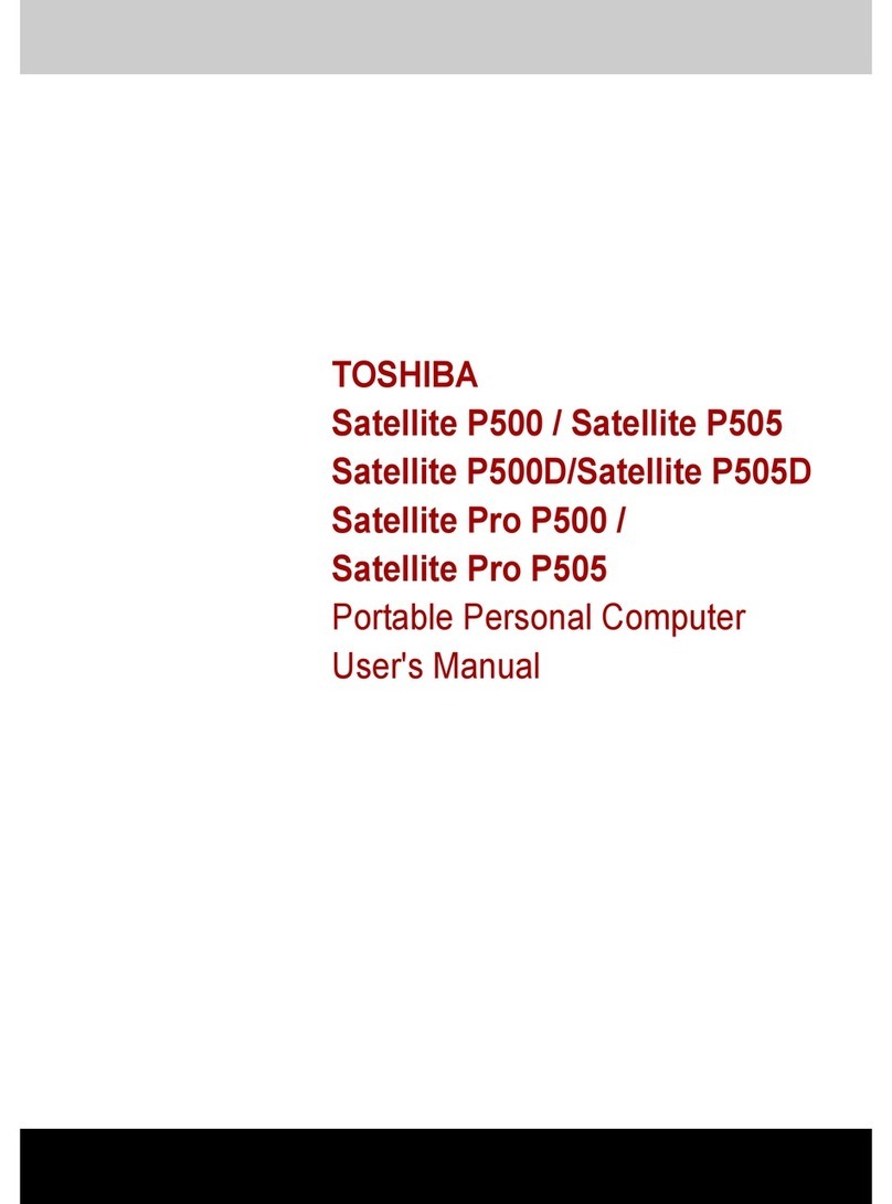 Toshiba Satellite P500 User manual