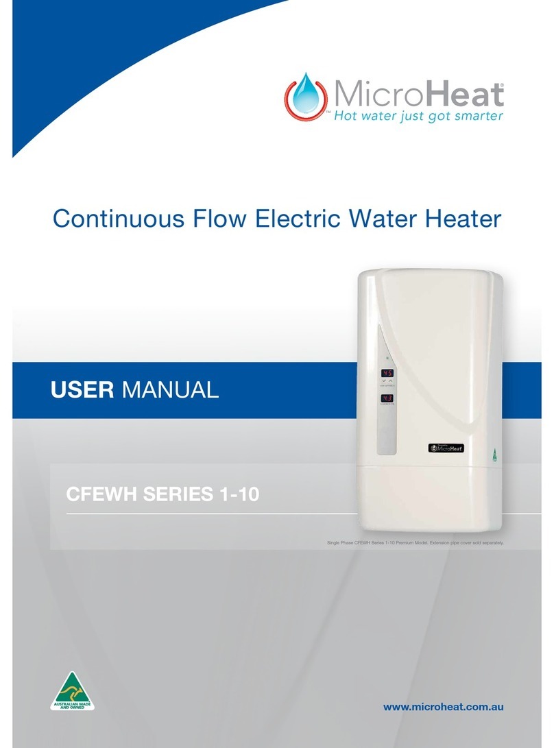 MicroHeat 1-10 CFEWH SERIES User manual