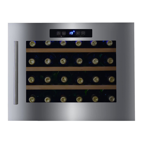 Dunavox COMPRESSOR WINE COOLER instruction manual Dunavox COMPRESSOR WINE COOLER instruction manual