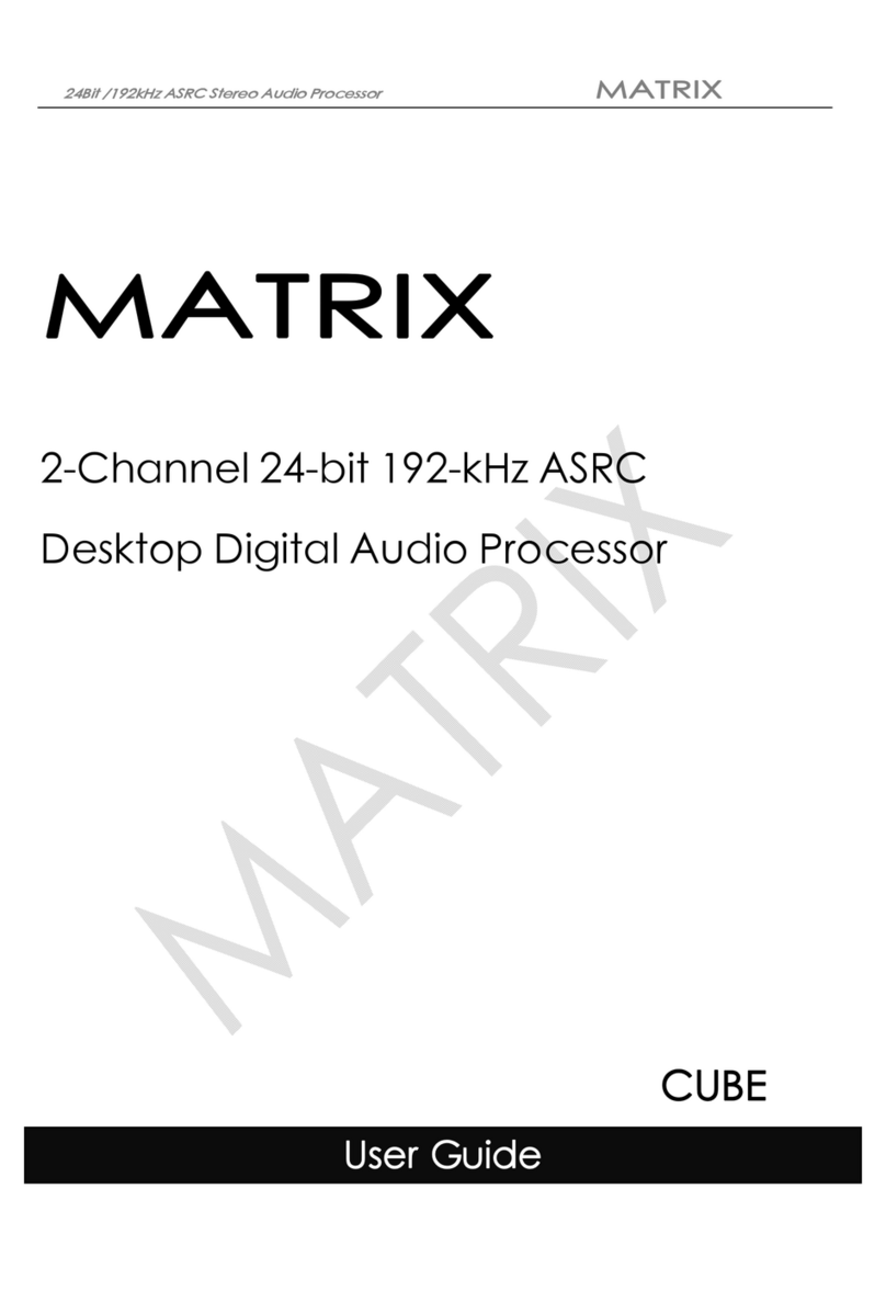 Matrix CUBE User manual
