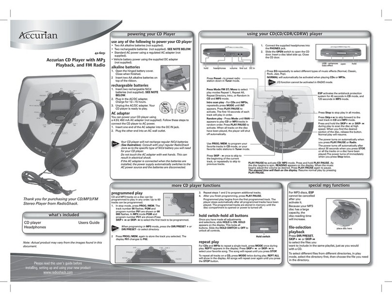 Accurian 42-6051 user guide