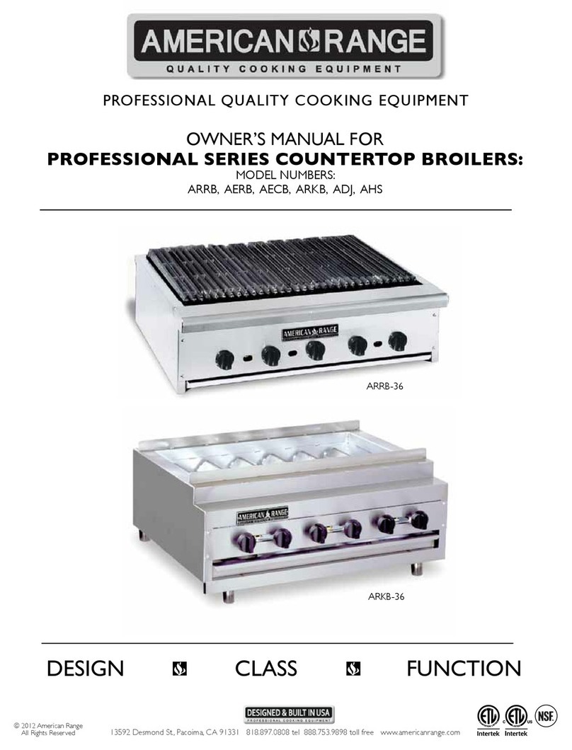 American Range ARRB owner's manual