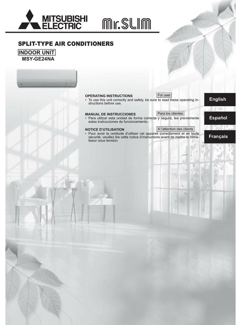 Mitsubishi Electric MSY-GE24NA User manual