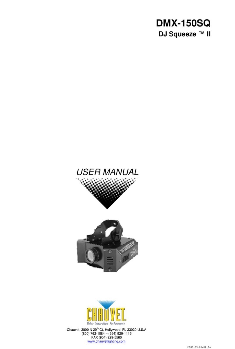 Chauvet DMX-150SQ User manual