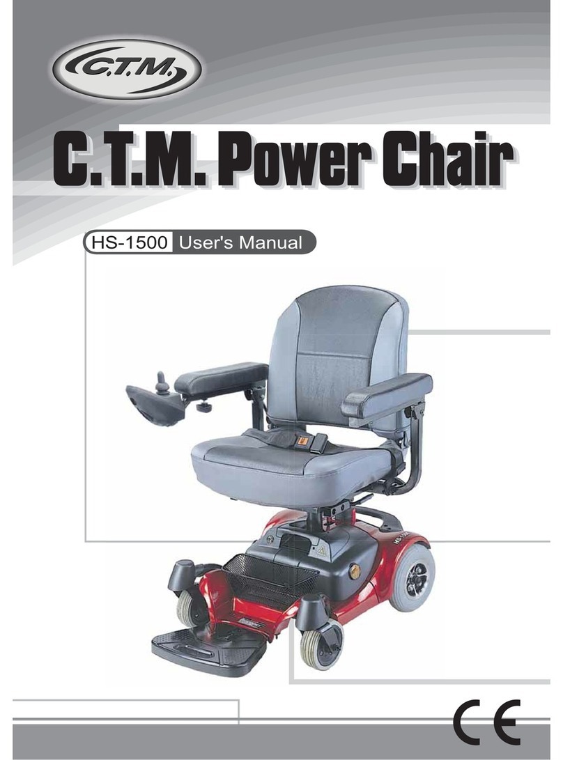 CTM Power Chair HS-1500 user manual