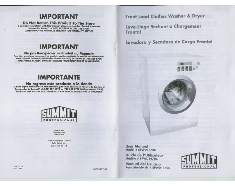 Summit SPWD1470C User manual