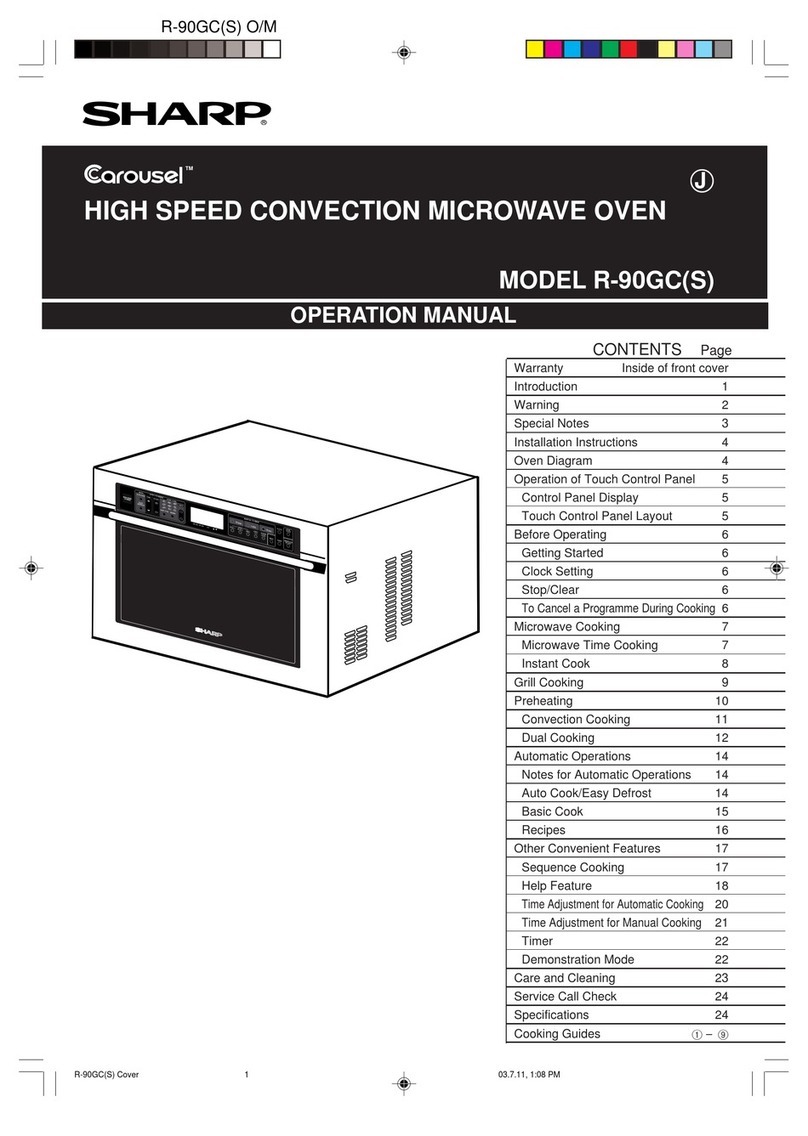 Sharp Carousel R-90GC User manual