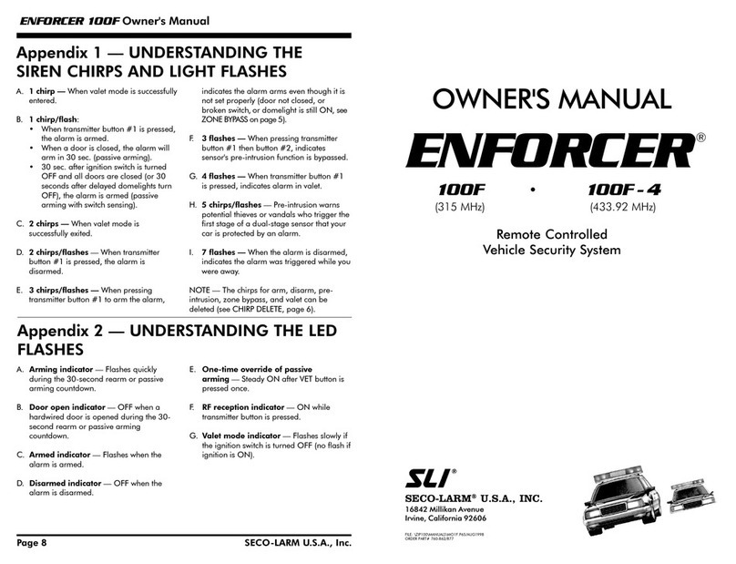 ENFORCER 100F owner's manual