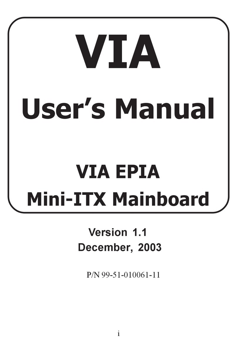VIA Technologies Mini-ITX User manual VIA Technologies Mini-ITX User manual
