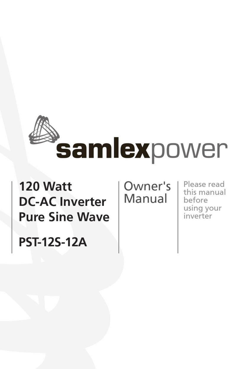 Samlexpower PST-12S-12A owner's manual