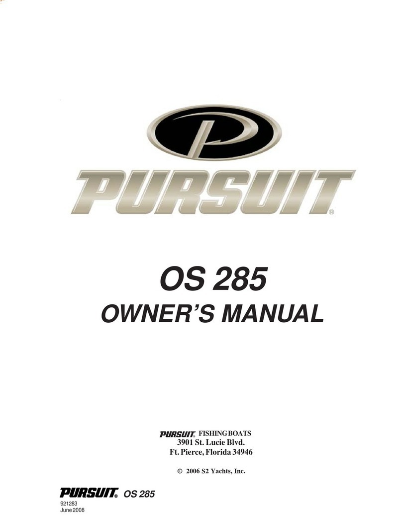 PURSUIT OS 285 owner's manual
