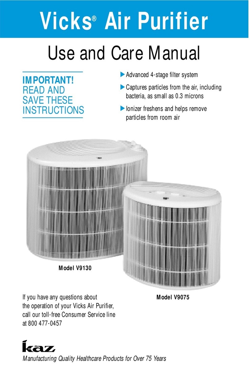 Vicks V9130 use and care manual